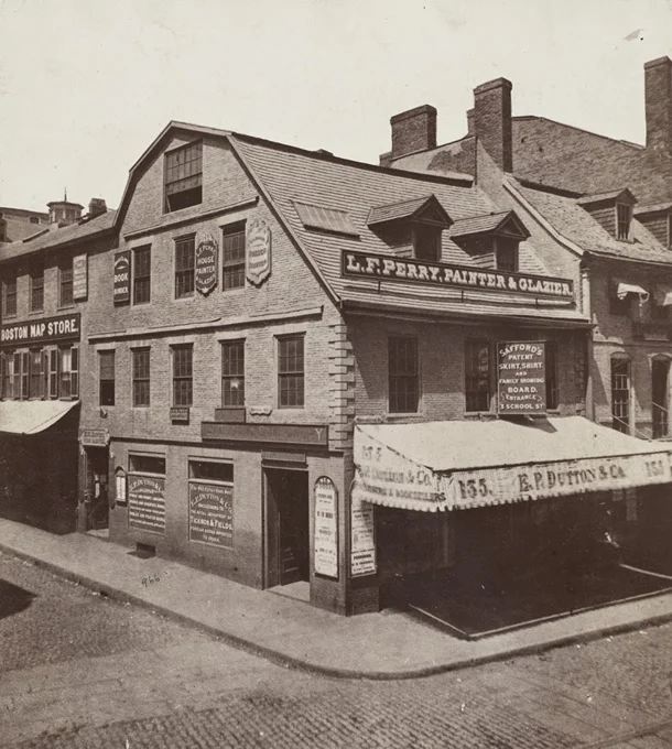 Old Corner Bookstore, el edificio en 1865